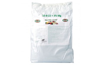 MILLER NUTRI-LEAF 15-8-22 + 3% Mg 25 LB